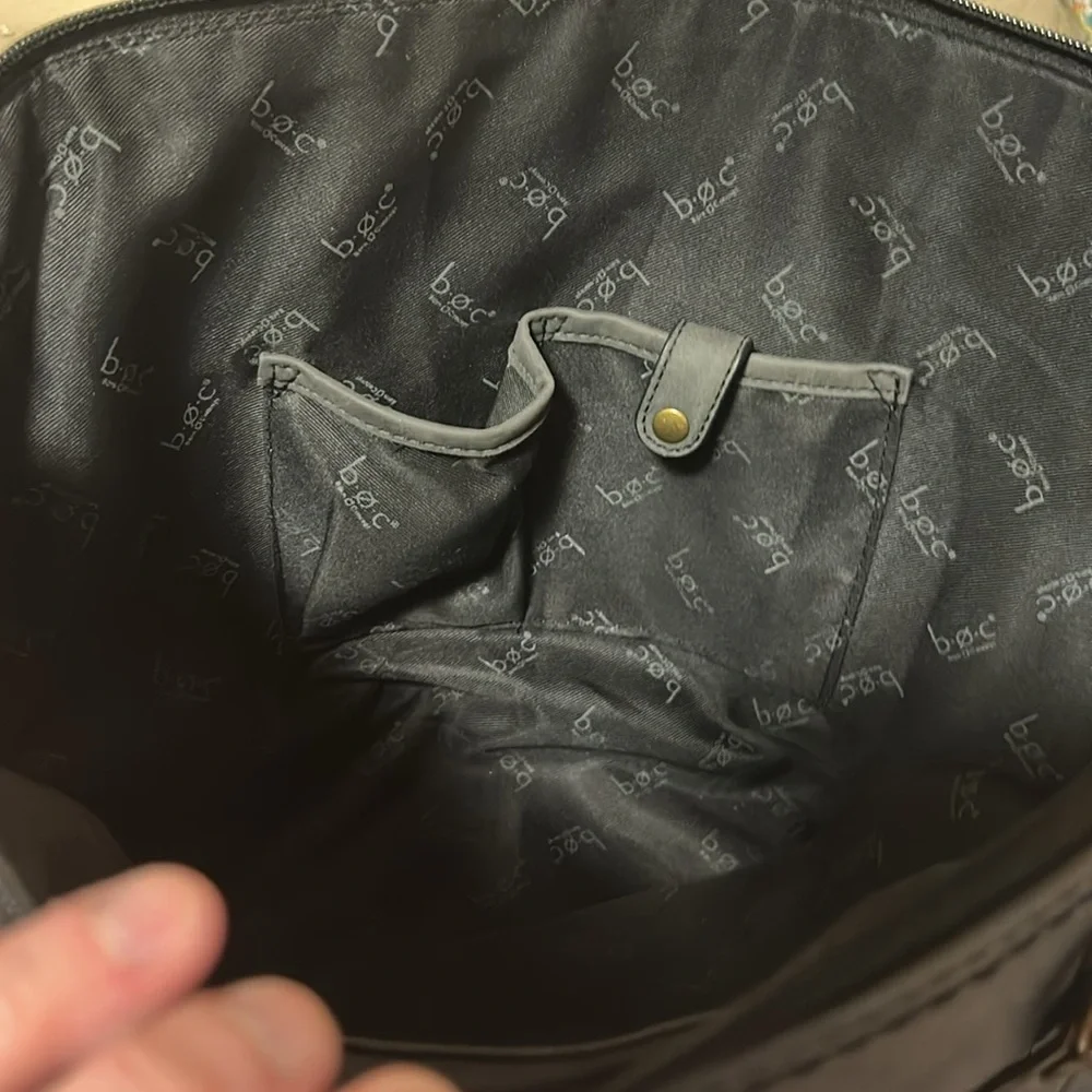 B.O.C. | Large Marbled Gray Suede Tote - Picture 8 of 11